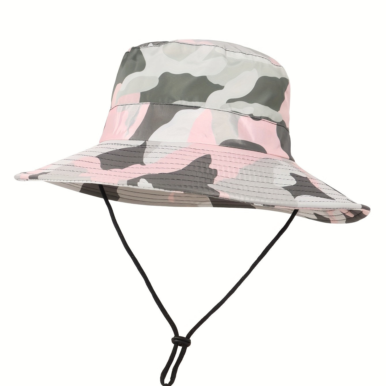 Pink Waterproof Bucket Hat Wide Brim Fishing Hiking Sun Hat