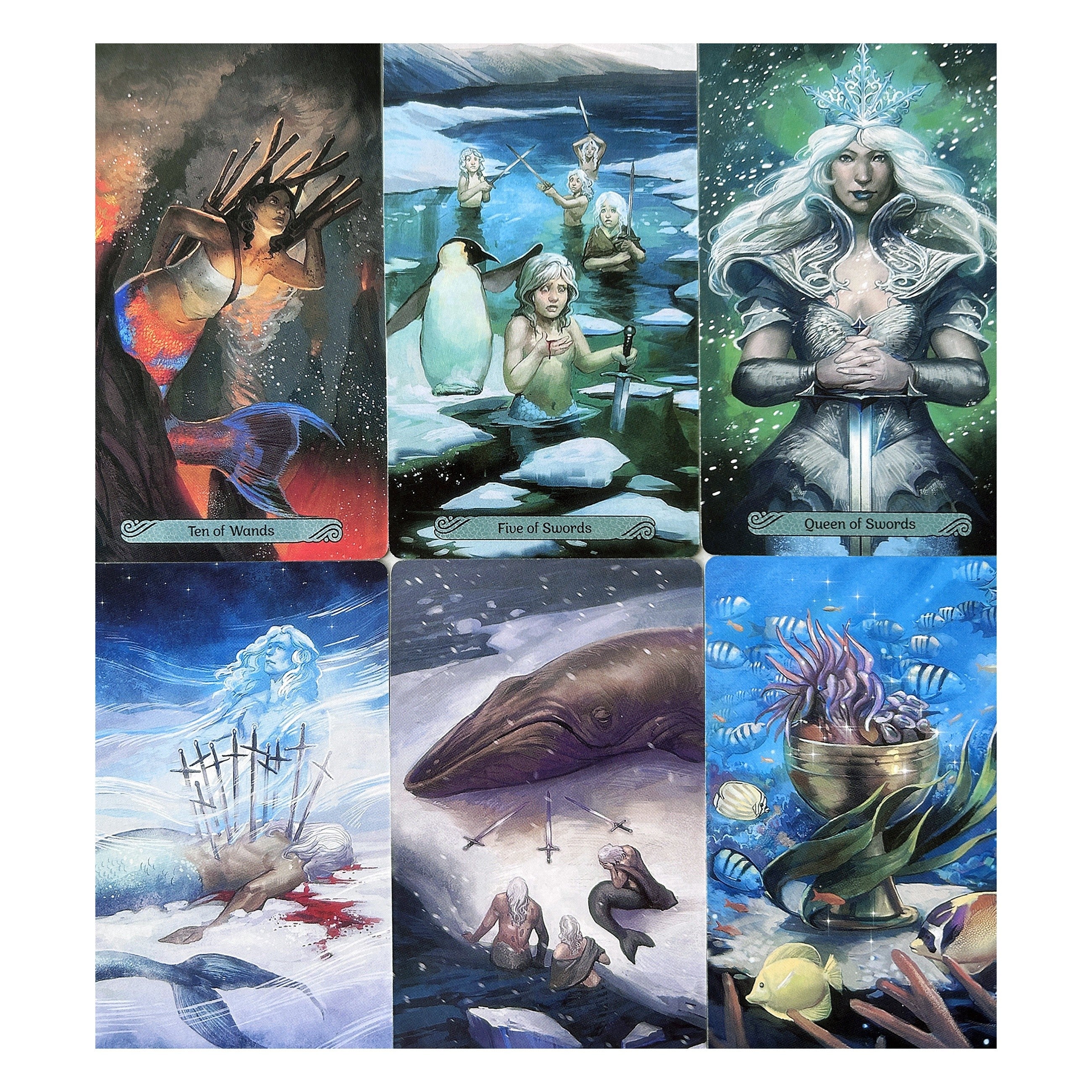 Mermaid Tarot Card 78 Divination Cards In English for Fortune Telling