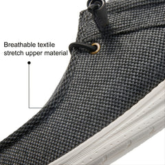 Men's Canvas Loafer Shoes Breathable Lightweight Slip On Casual Shoes