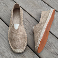 Men's Slip On Canvas Shoes Casual Breathable Comfy Outdoor Walking Shoes