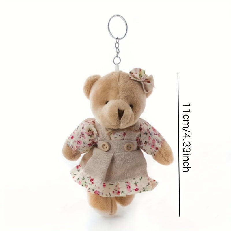 Couple Rabbit Couple Bear Plush Doll Keychain Couple Rabbit Plush Pe...