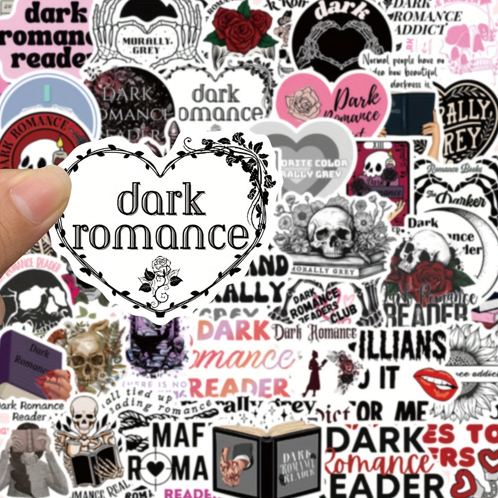 50pcs Cartoon Skull Graffiti Stickers for Books Guitars Waterproof Stickers