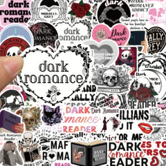 50pcs Cartoon Skull Graffiti Stickers for Books Guitars Waterproof Stickers