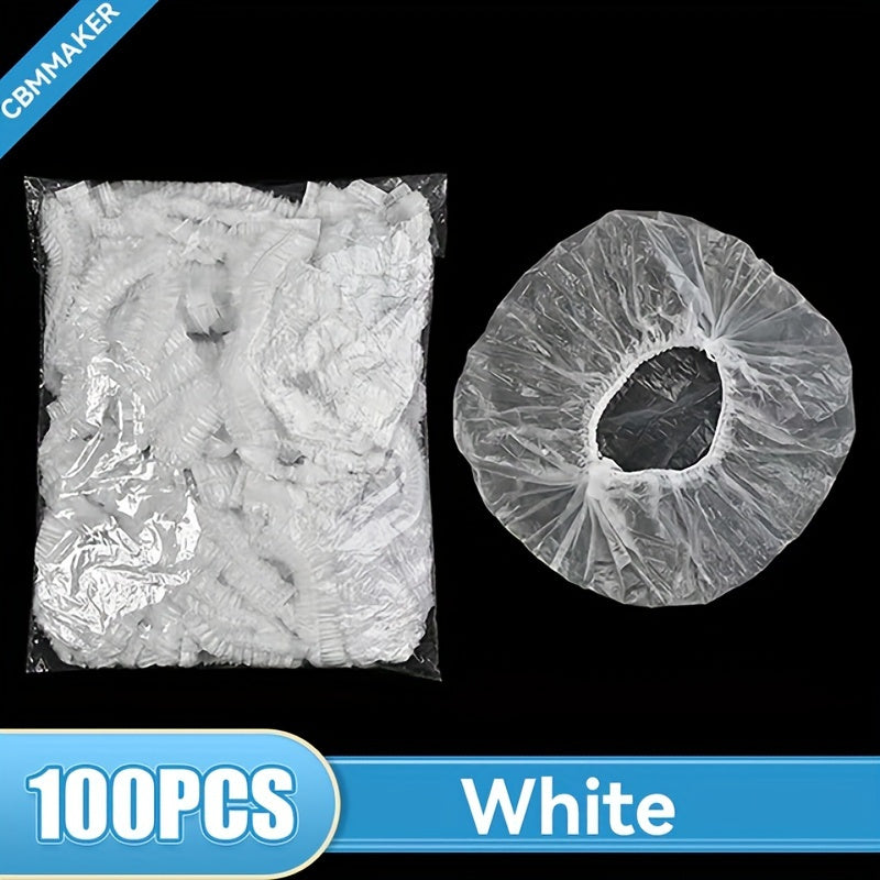 100pcs Waterproof Disposable Shower Caps for Hair