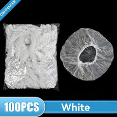 100pcs Waterproof Disposable Shower Caps for Hair