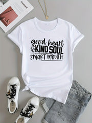 Sports T shirt Round Neck Short Sleeves Workout Tops Women's Activewear