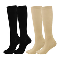 2 Pairs Compression Socks Knee Length Unisex