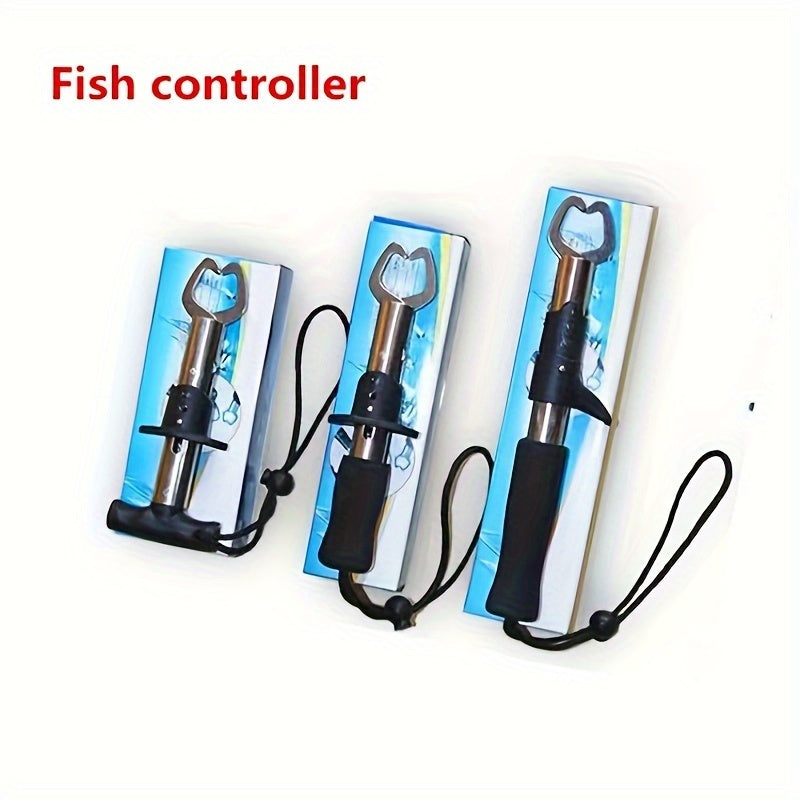 T Shape Fish Controller Stainless Steel Fish Lip Gripper Fishing Tool