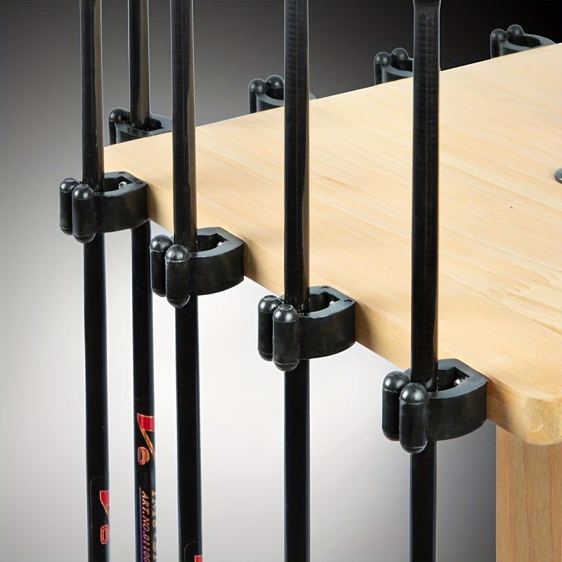 4pcs Fishing Rod Holders with Rack Clips