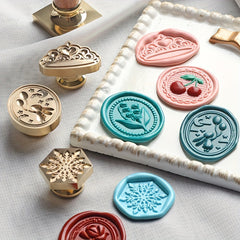 Embossed Fire Paint Seal Stamp Zinc Alloy Seal Stamp Head for Gift Wrapping