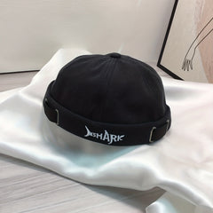 Shark Skull Embroidery Beanie Cap Hip Hop Hat