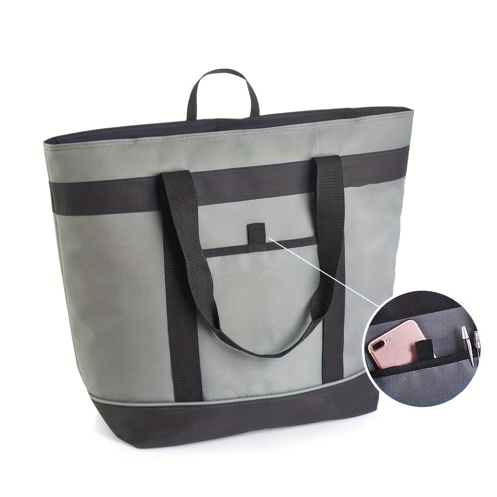Foldable Aluminum Foil Cooler Bag Picnic Tote Waterproof Insulated Lunch Bag