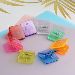 Acrylic Data Test Clip for Journal Diary, Triangle Shape, Long Tail Clip