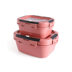 2pcs Plastic Fresh keeping Box Sealed Storage Box
