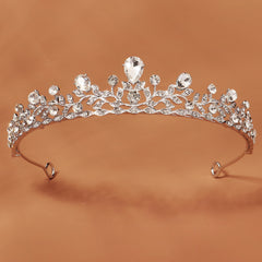 Crystal Princess Tiara for Girls Rose Golden