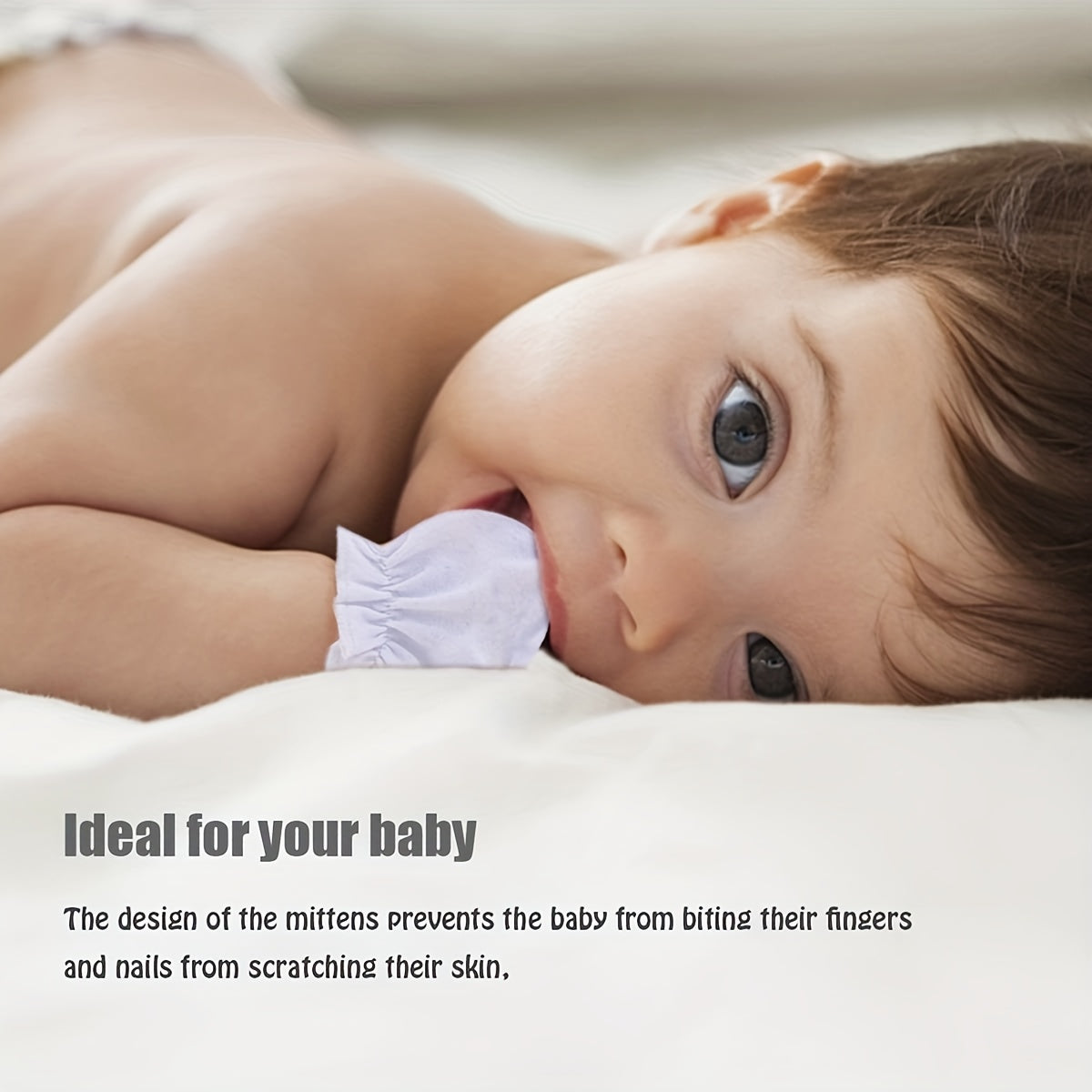 6pairs Infant Comfortable Anti-Eating Hand Gloves For Baby