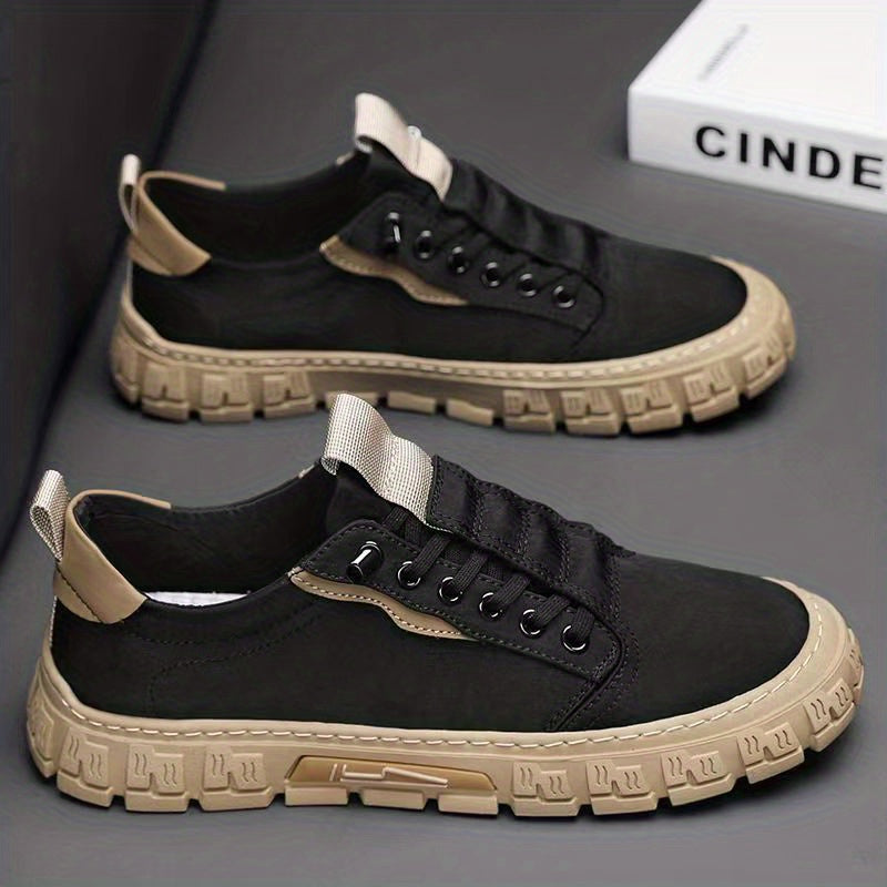 Men's Casual Lace-up Sneakers Comfortable Breathable Shoes