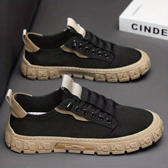 Men's Casual Lace-up Sneakers Comfortable Breathable Shoes
