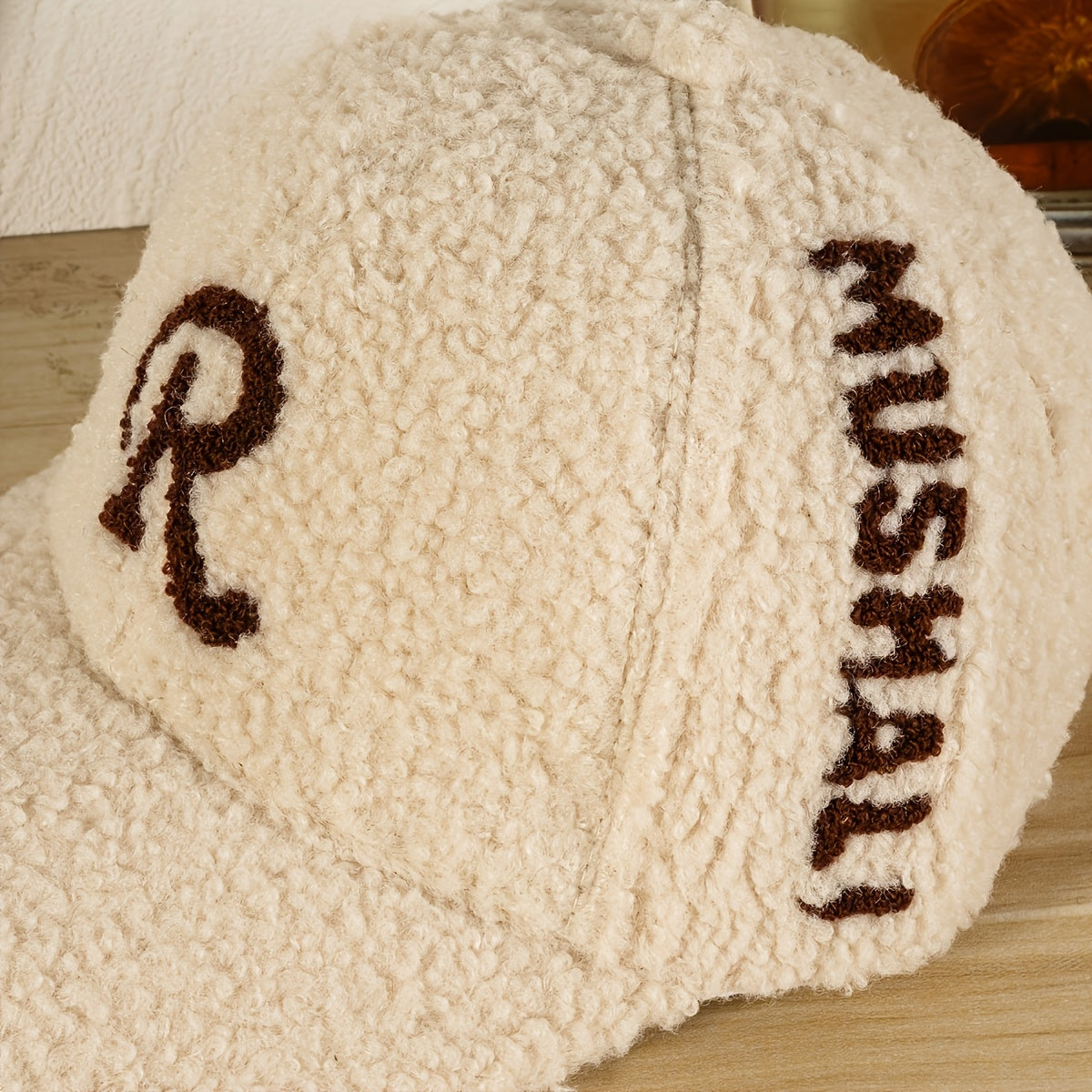 Winter Thickened Lambswool Baseball Cap