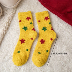 Soft Fluffy Slipper Socks Cozy Warm Winter Socks US5-7.5