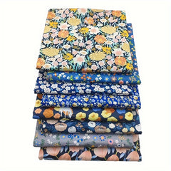 8pcs Multicolor Patchwork Fabric Cotton Sewing Quilting DIY Handcraft Material