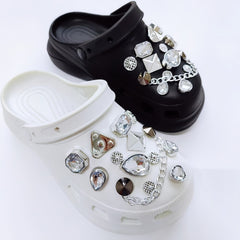 Crystal Shoe Charms Rhinestone Accessories for Birthday