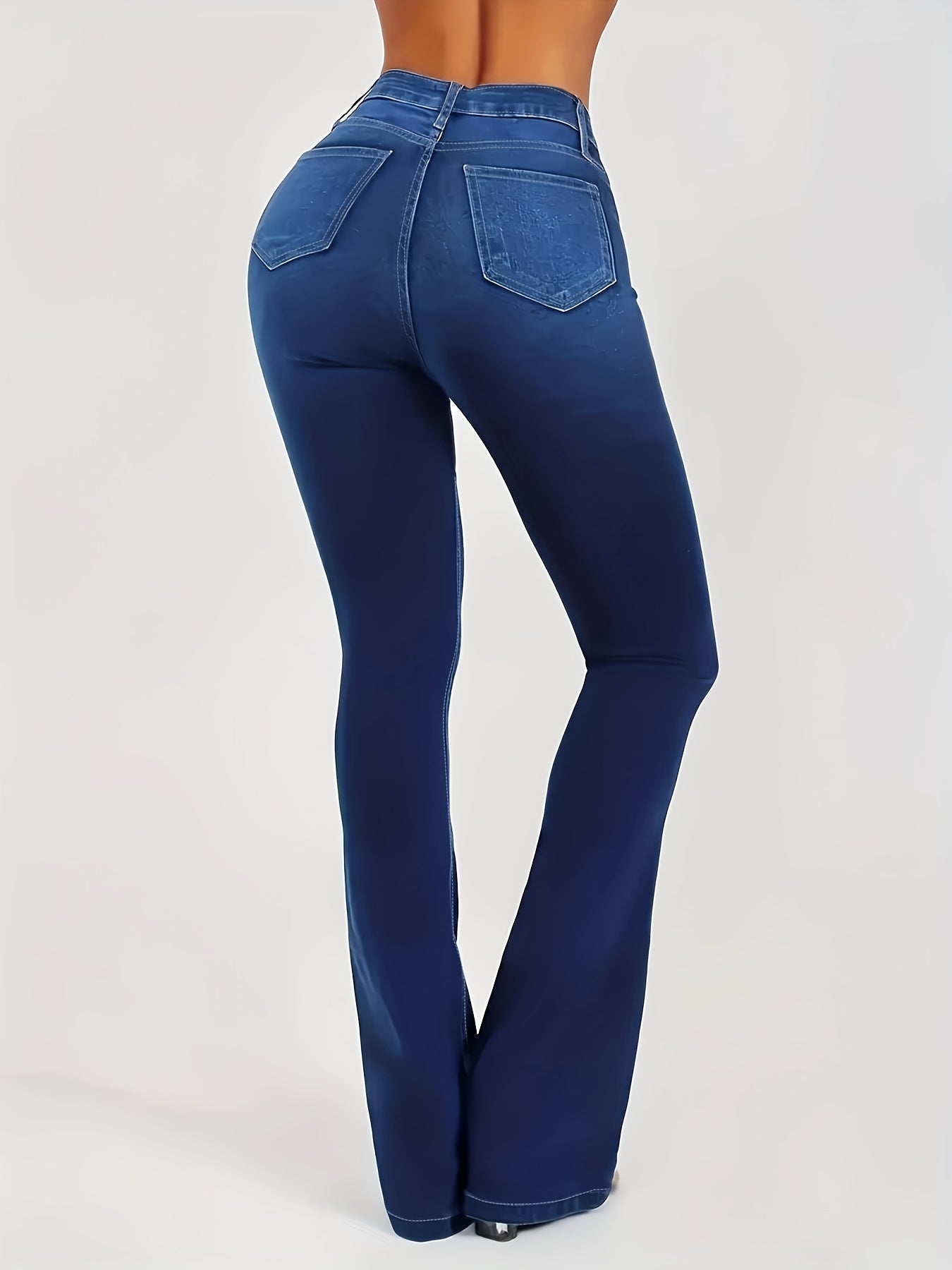 High Rise Flared Leg Jeans