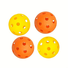 5pcs Plastic Pickleballs With 26 Hole Outdoor Training Equipment
