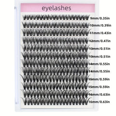 240pcs 40D DIY D Curling Individual Faux Mink False Eyelashes 0 07 9 16mm