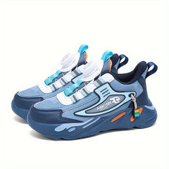 Boy's Waterproof Lace-up Sneakers for Outdoor Sports