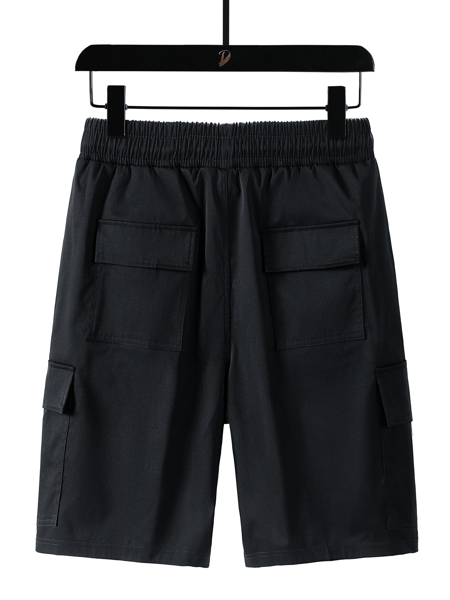 Men's Elastic Waist Drawstring Cargo Shorts for Summer