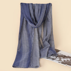 Plaid Scarf Solid Warm Winter Scarf Shawl 1pc