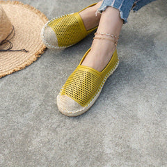 Women's Breathable Espadrille Flat Shoes Slip On Loafers