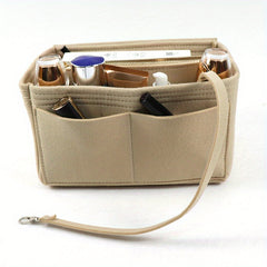 Felt Insert Bag Portable Storage Pouch With Pockets