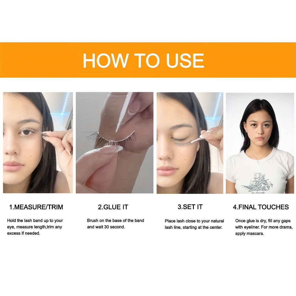 10 Pairs Fluffy False Eyelashes Dramatic 8D Faux Mink Eyelashes