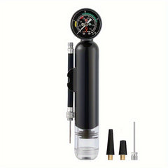 Mini Ball Pump Hand Push Portable Plastic Pump With Pressure Gauge