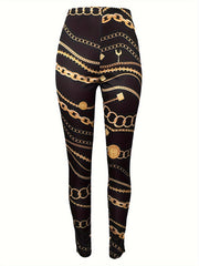 Women's Plus Graphic Print Cardigan & Skinny Pants Set
