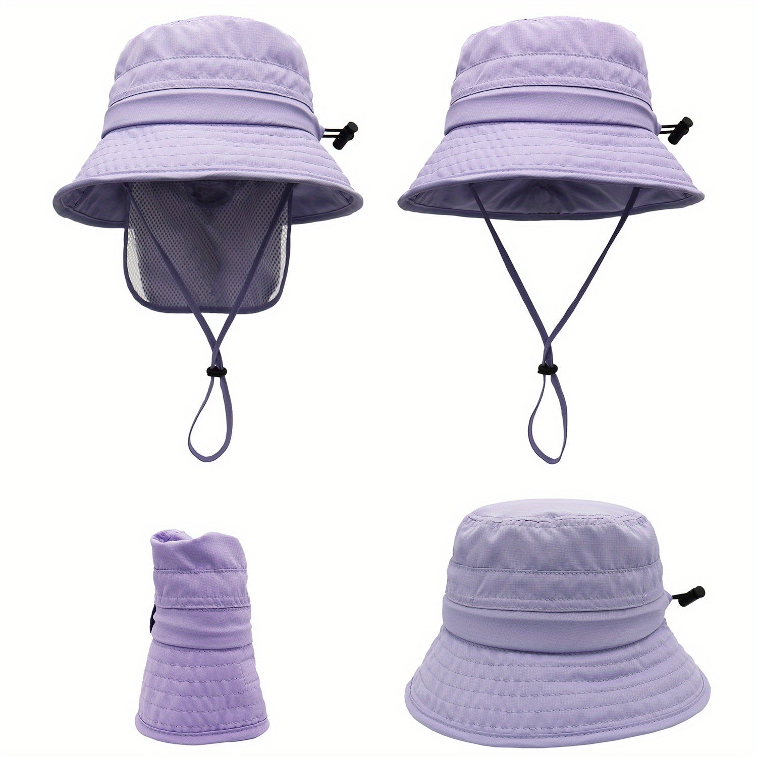 Kids UPF50 Bucket Hat w/ Neck Cover, Ages 1-4