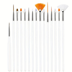 15pcs Fine Detail Paint Brush Set for Art Painting Acrylic Watercolor Models Kit