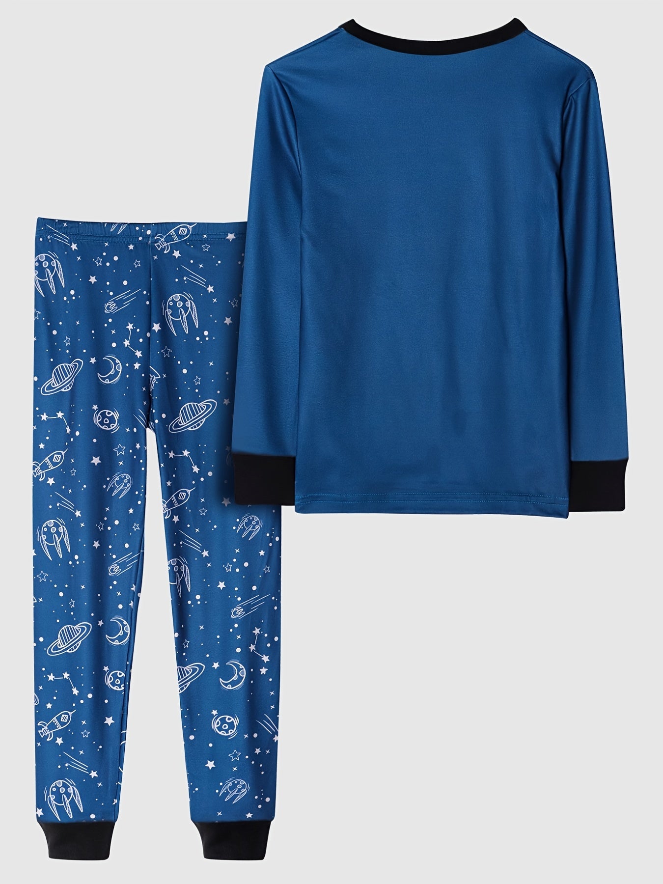Boys Astronaut 2 pcs Pajamas Set Long Sleeve Top & Pants