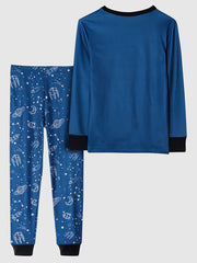 Boys Astronaut 2 pcs Pajamas Set Long Sleeve Top & Pants