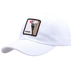Animal Embroidery Patch Baseball Cap Cotton Sun Hat Adjustable Dad Hats