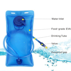 2L Portable Water Bag Leakproof Container for Outdoor Camping