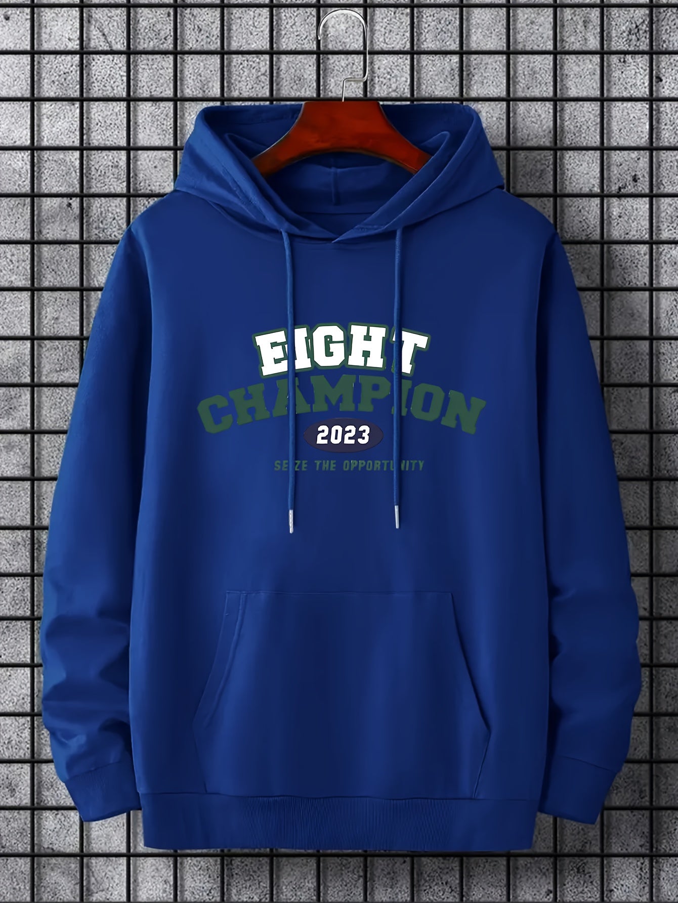 Men's Print Hoodie Casual Breathable Hooded Sweatshirt