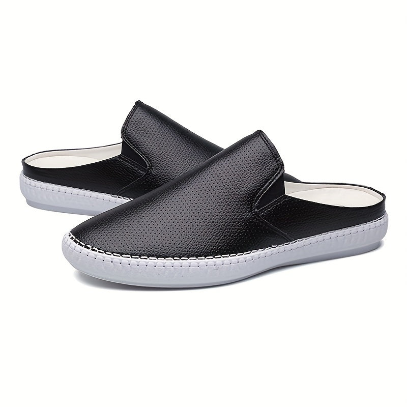 Men's Casual Slip on Mules Walking Slippers Backless Loafers
