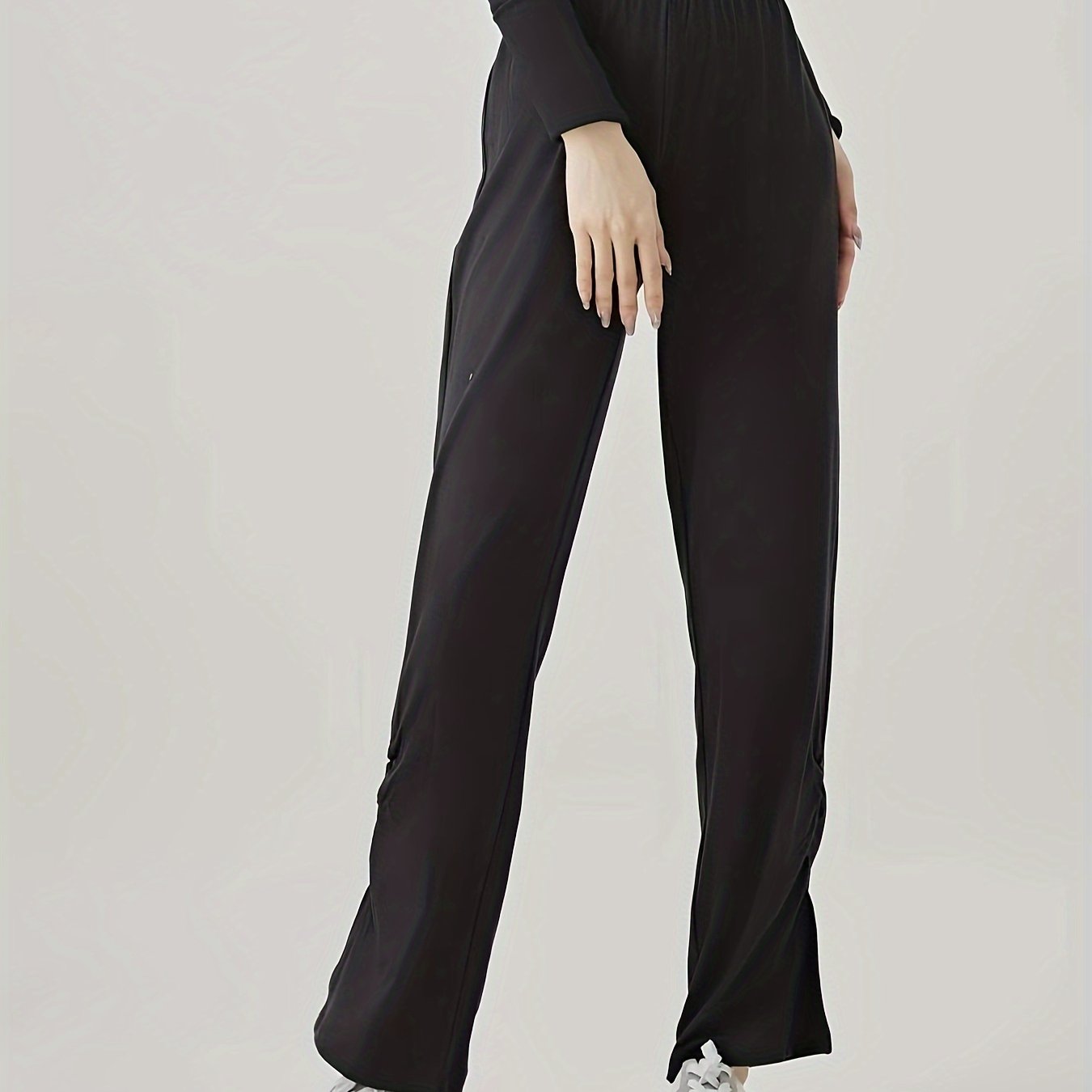 High Rise Flared Leg Yoga Trousers