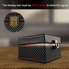 Carbon Fiber Faraday Box Key Fob Protector