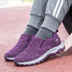 Women's Lightweight Slip On Walking Shoes Breathable Mesh Casual Sneakers