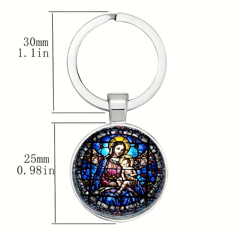 Retro Bag's Keychain Mother Child Keychain Jewelry For Bag Wallet Charm