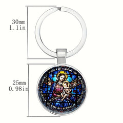 Retro Bag's Keychain Mother Child Keychain Jewelry For Bag Wallet Charm